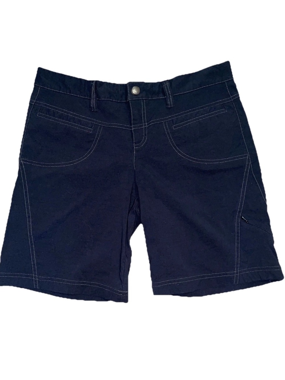 Athleta Dipper Shorts Black size 8 Stretch Utility Bermuda Short